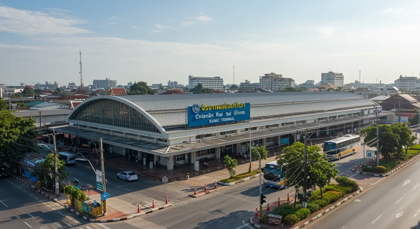 chiang-rai Main bus Station - Destination point for bangkok to chiang-rai route