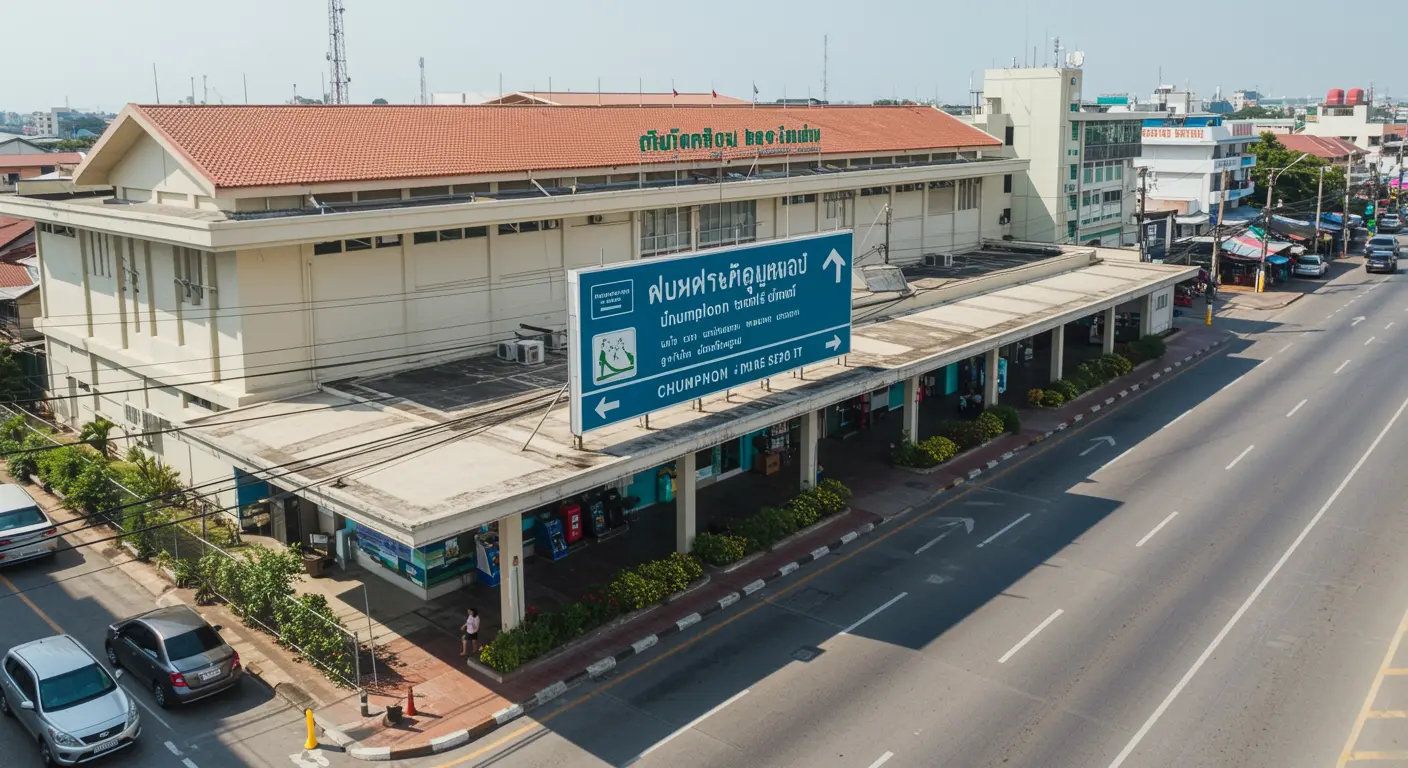 chumphon Main bus Station - Destination point for bangkok to chumphon route