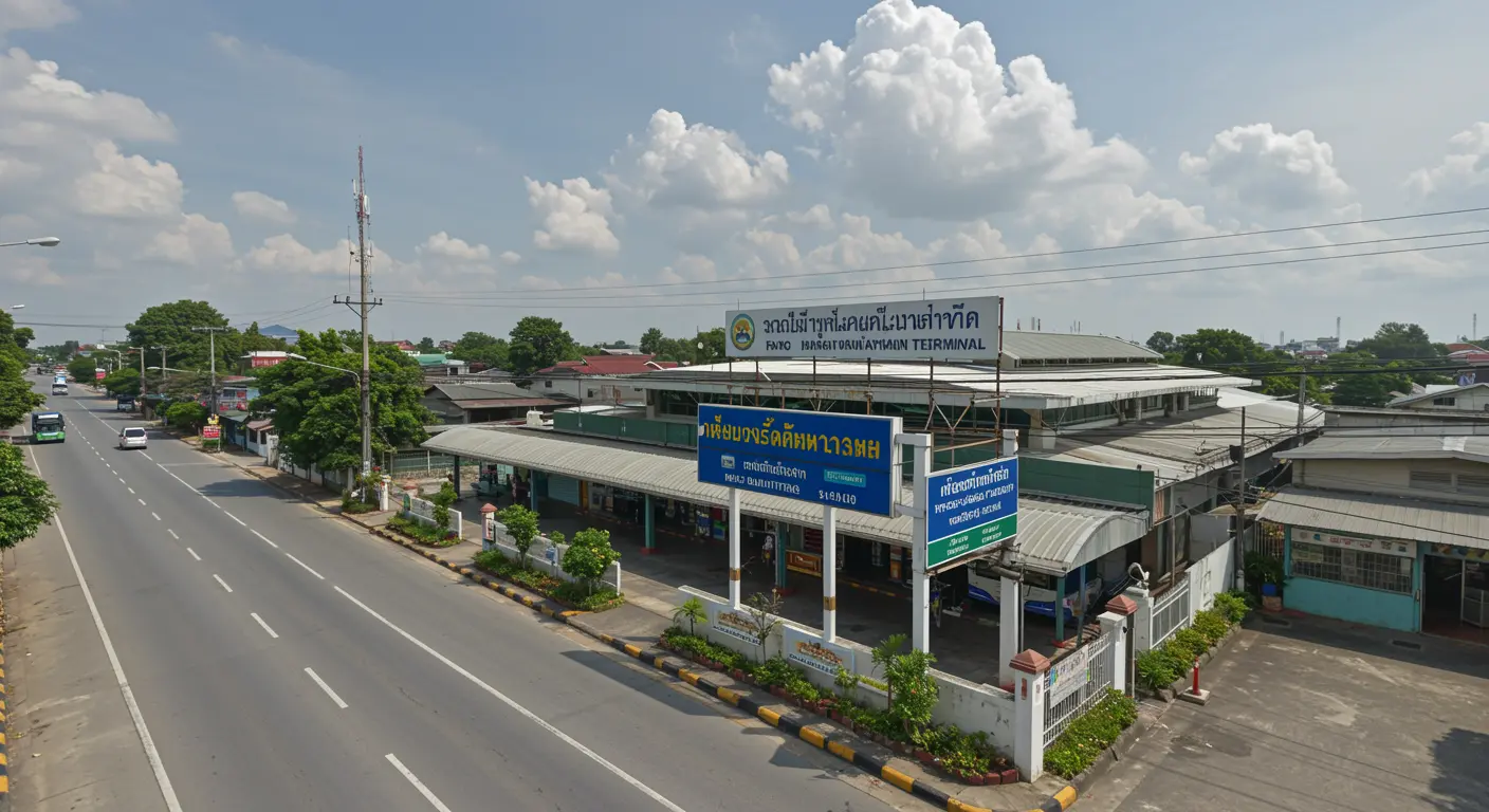 fang Main bus Station - Destination point for bangkok to fang route