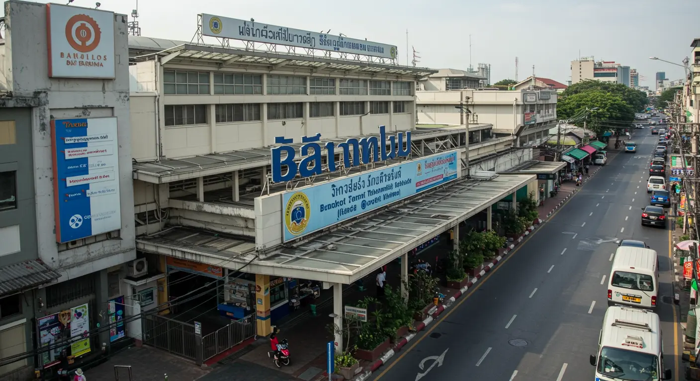 bangkok Main bus Station - Origin point for bangkok to fang route