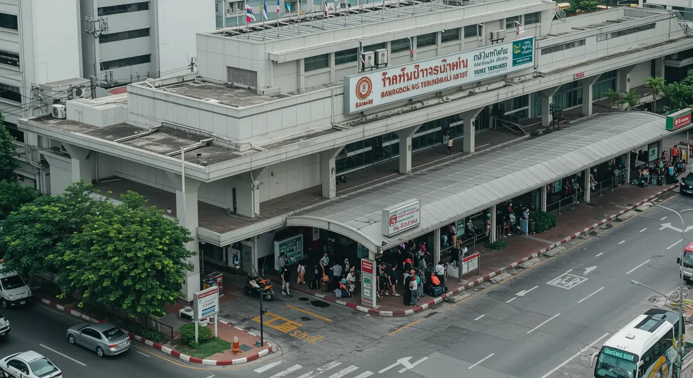 bangkok Main bus Station - Origin point for bangkok to hat-yai route