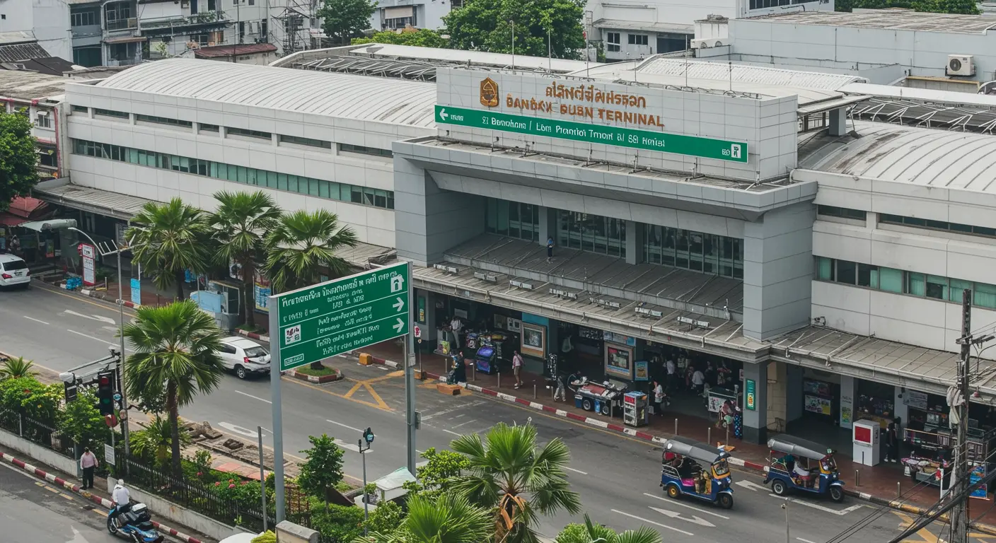 bangkok Main bus Station - Origin point for bangkok to jomtien route