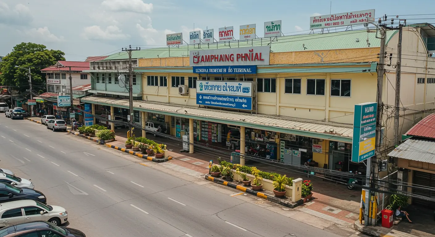 kamphaeng-phet Main bus Station - Destination point for bangkok to kamphaeng-phet route
