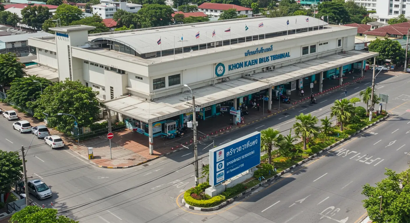 khon-kaen Main bus Station - Destination point for bangkok to khon-kaen route