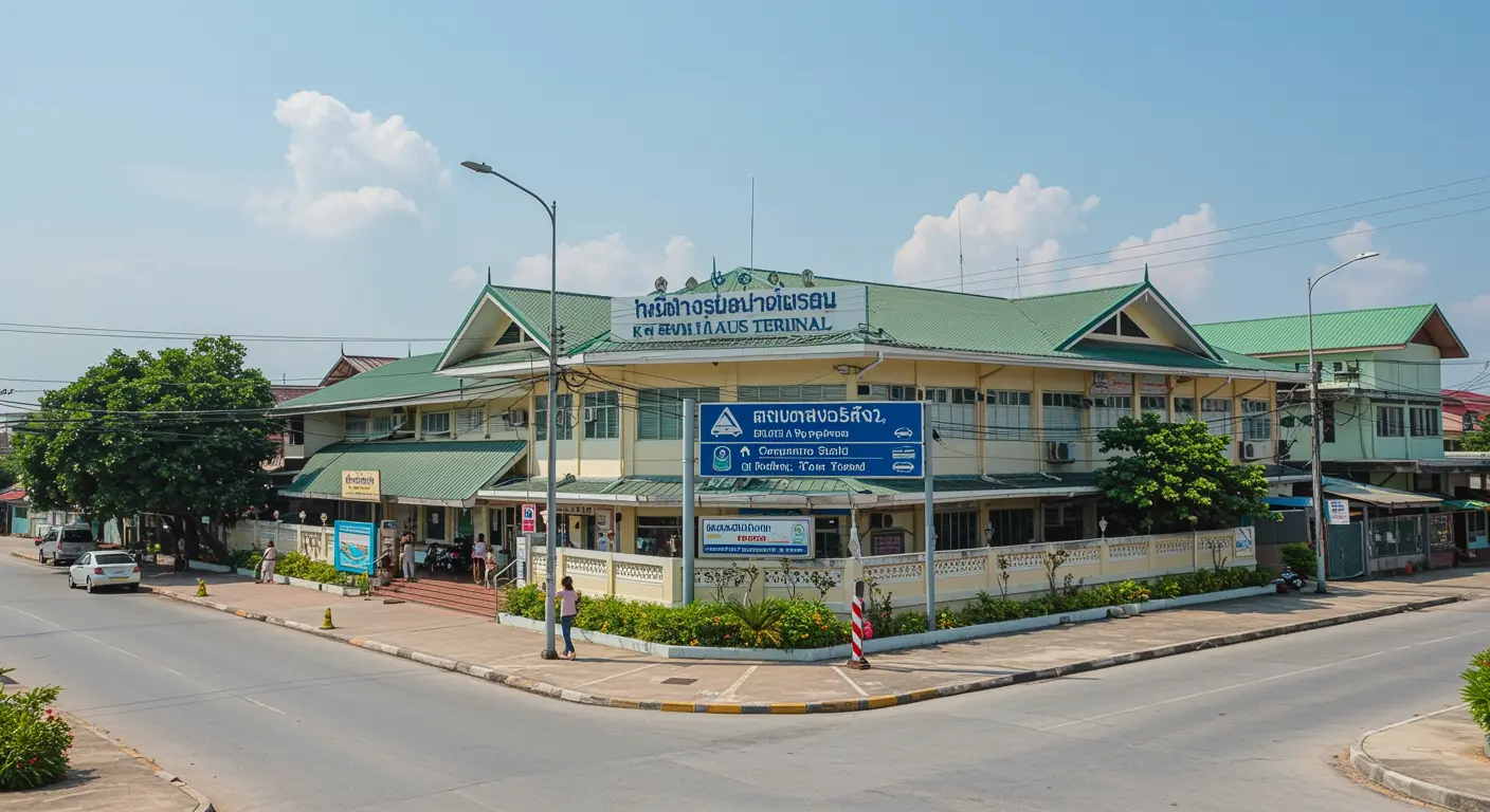koh-chang Main bus Station - Destination point for bangkok to koh-chang route
