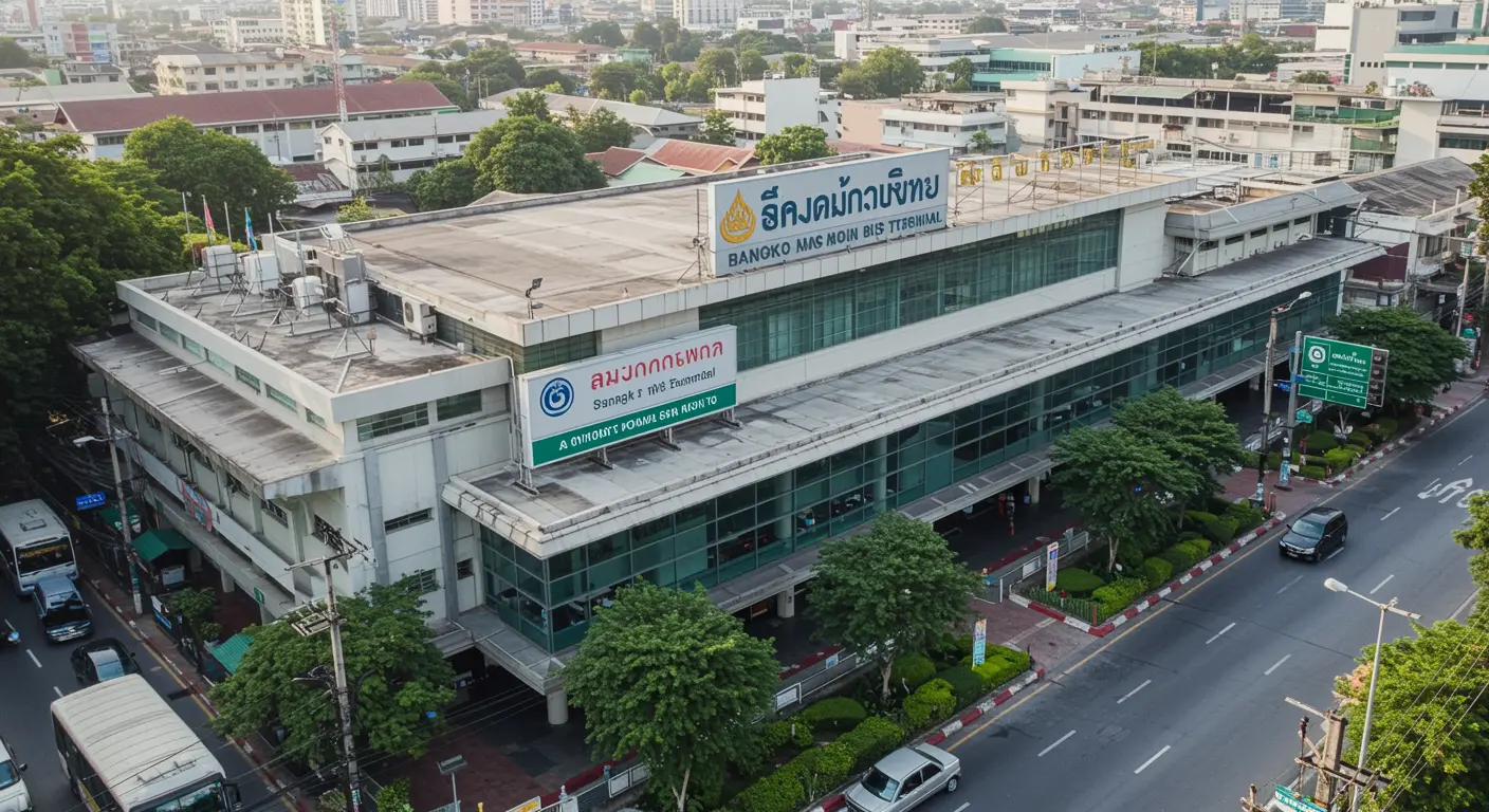 bangkok Main bus Station - Origin point for bangkok to koh-larn route