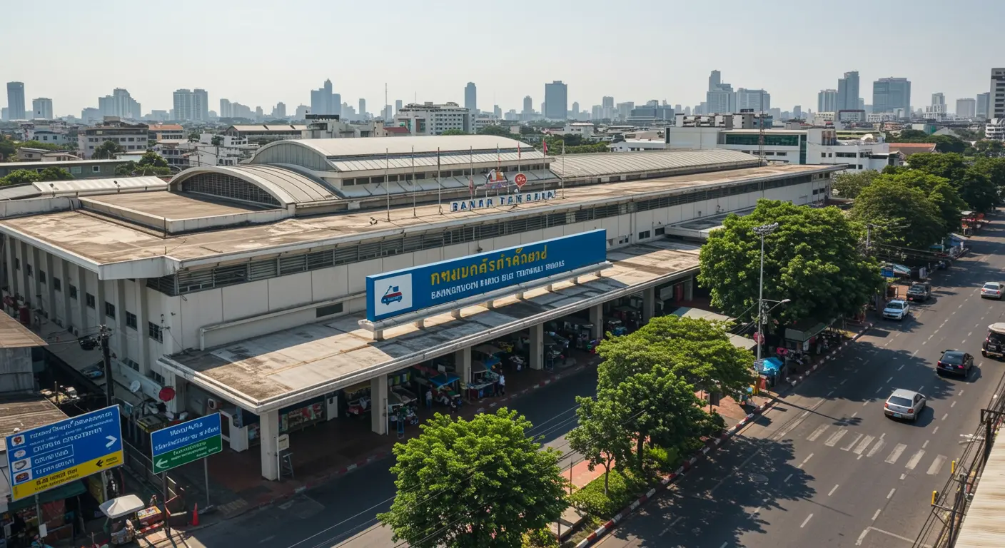 bangkok Main bus Station - Origin point for bangkok to koh-phangan route