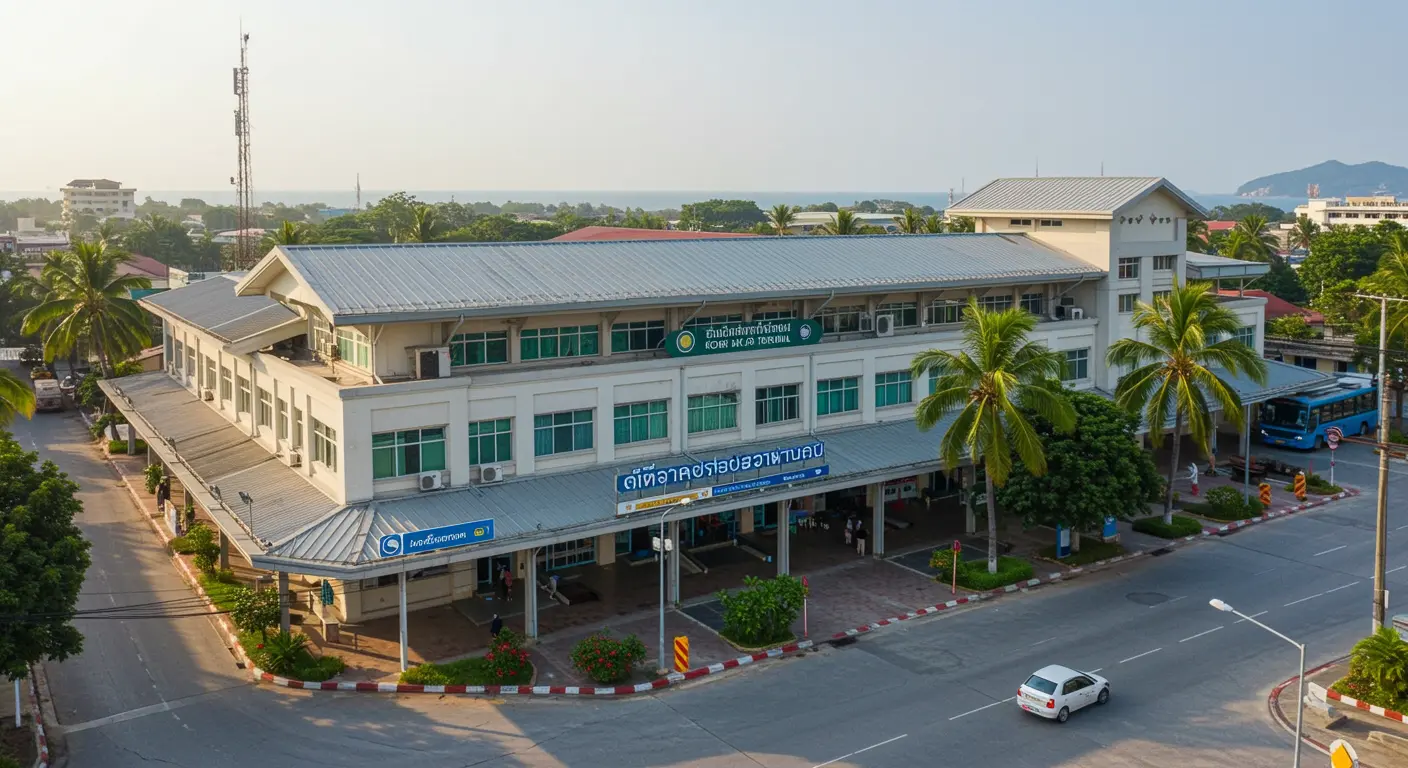 koh-samui Main bus Station - Destination point for bangkok to koh-samui route