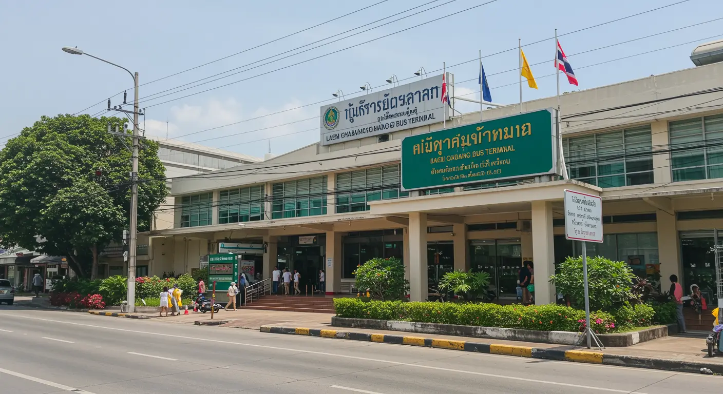 laem-chabang Main bus Station - Destination point for bangkok to laem-chabang route