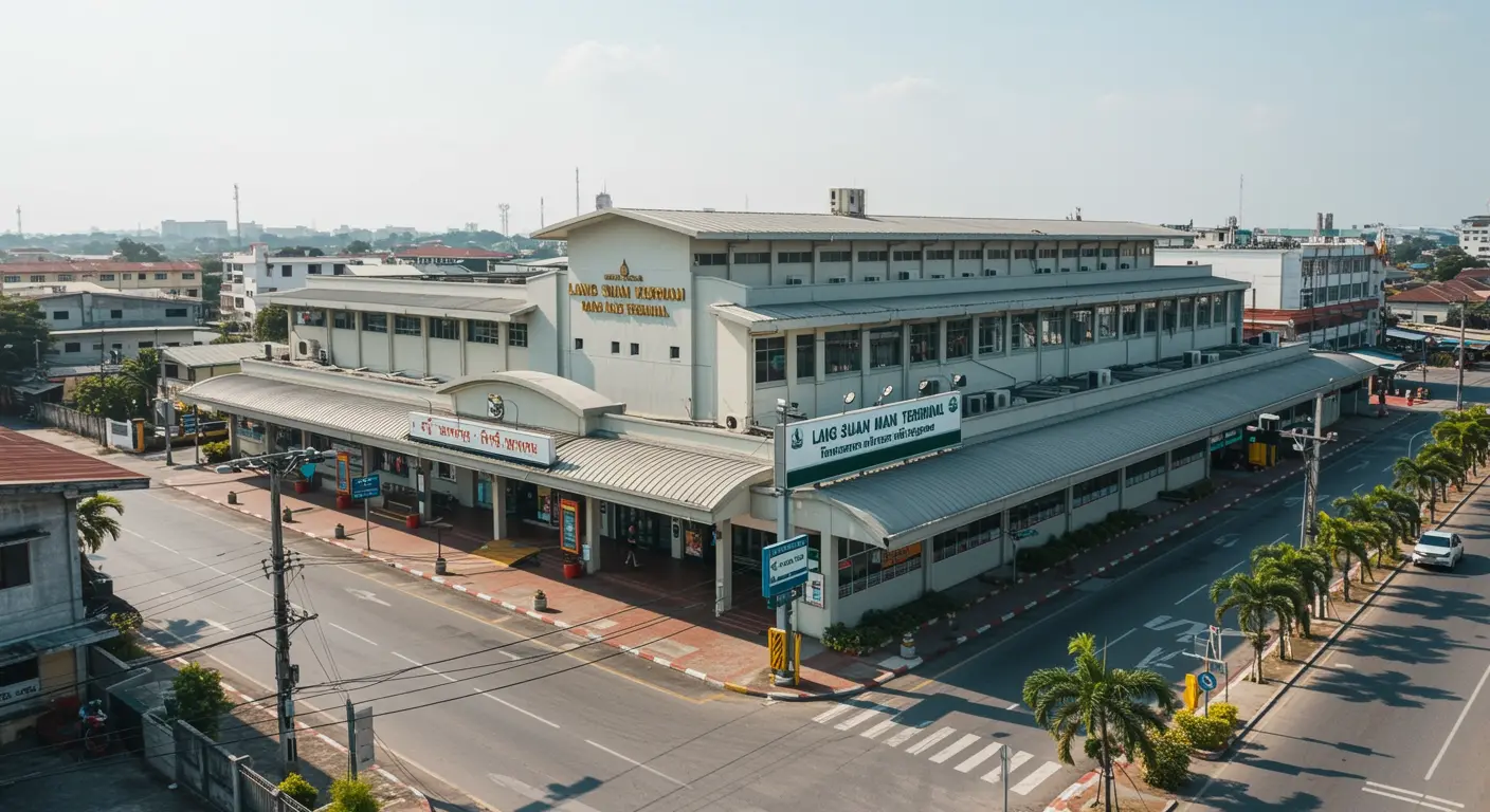 lang-suan Main bus Station - Destination point for bangkok to lang-suan route