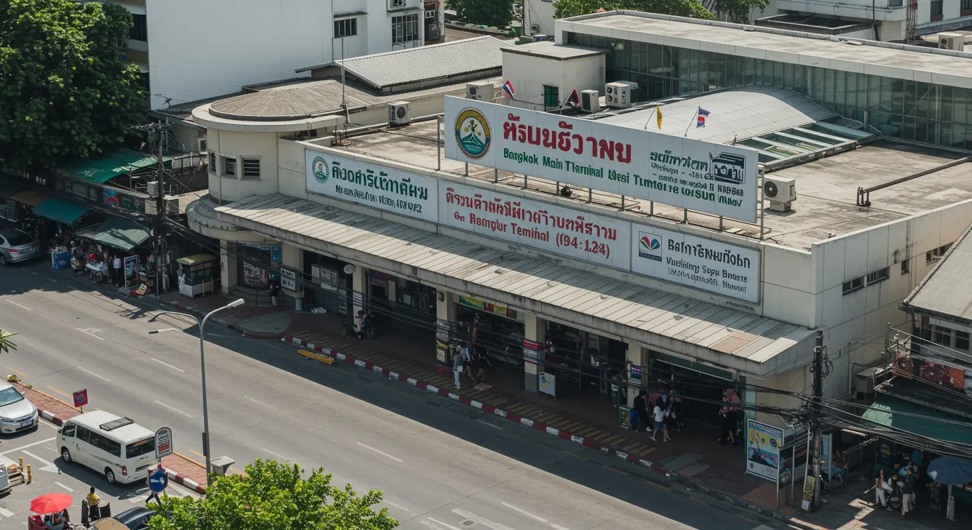 bangkok Main bus Station - Origin point for bangkok to lang-suan route