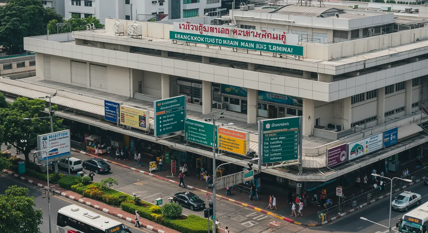 bangkok Main bus Station - Origin point for bangkok to loei route