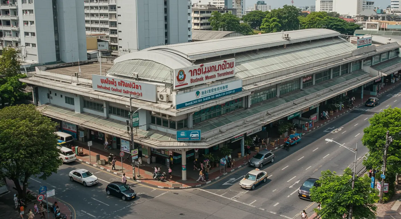 bangkok Main bus Station - Origin point for bangkok to lopburi route