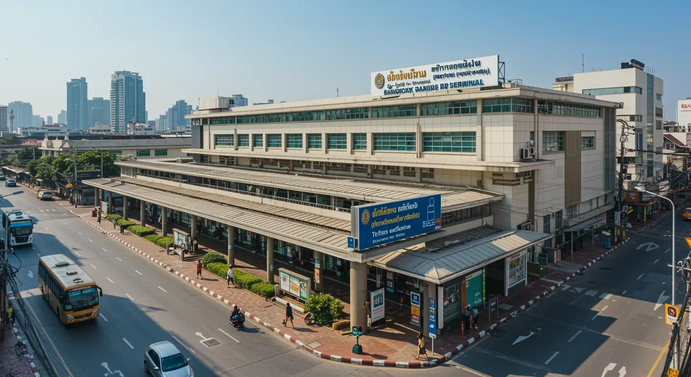 bangkok Main bus Station - Origin point for bangkok to mae-klong route