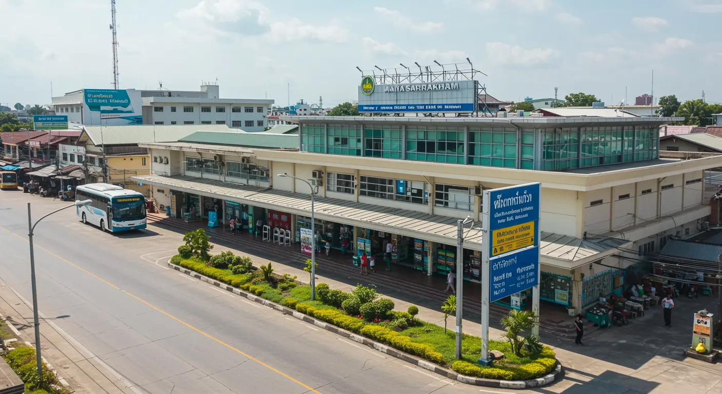 maha-sarakham Main bus Station - Destination point for bangkok to maha-sarakham route