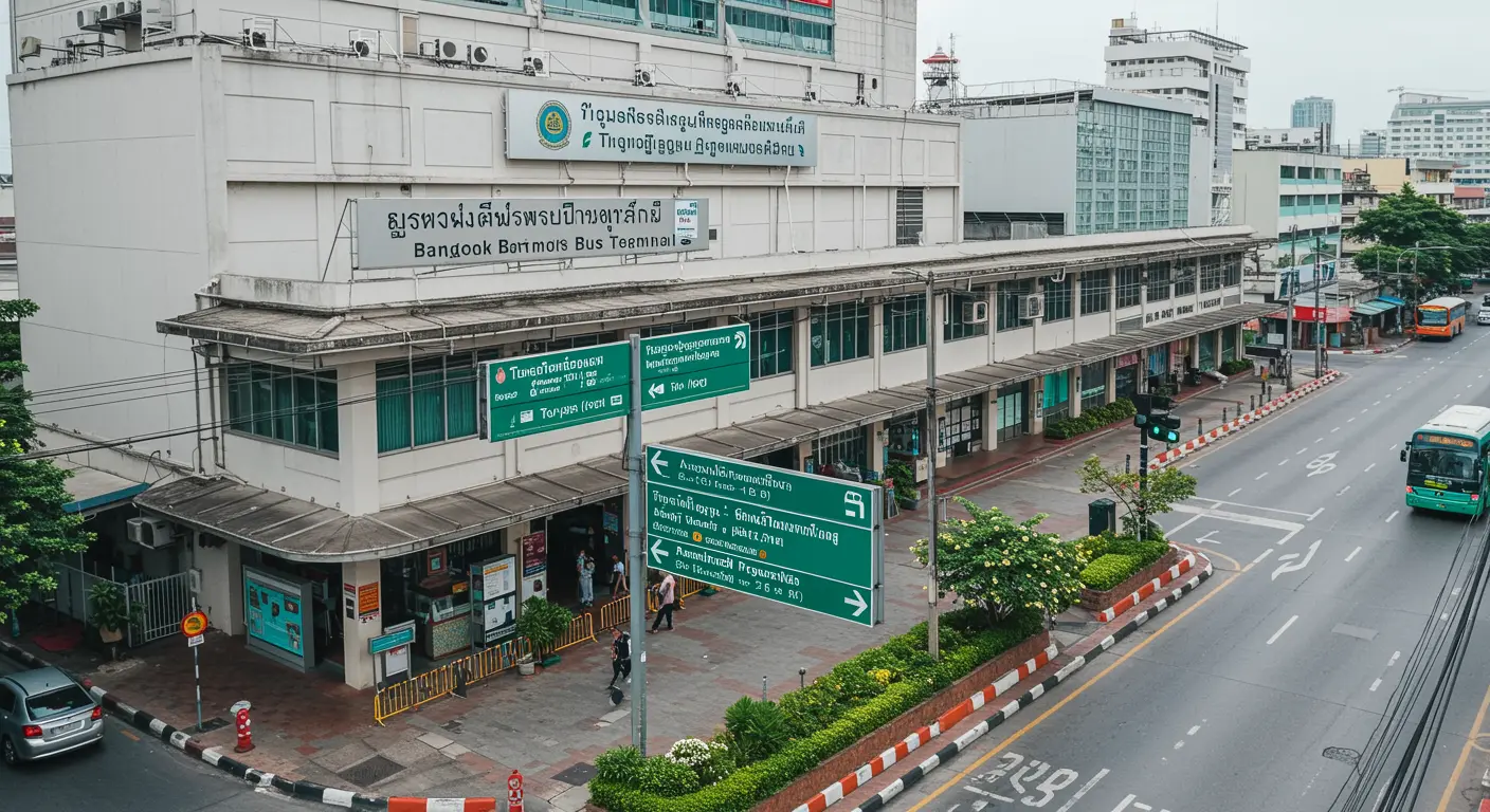 bangkok Main bus Station - Origin point for bangkok to maha-sarakham route