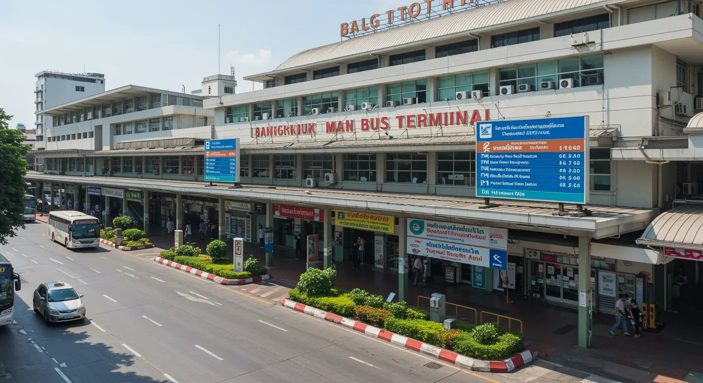 bangkok Main bus Station - Origin point for bangkok to mukdahan route