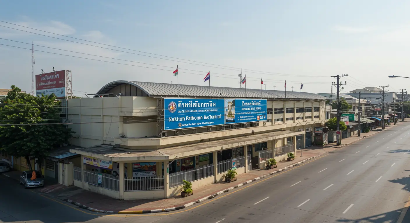 nakhon-pathom Main bus Station - Destination point for bangkok to nakhon-pathom route