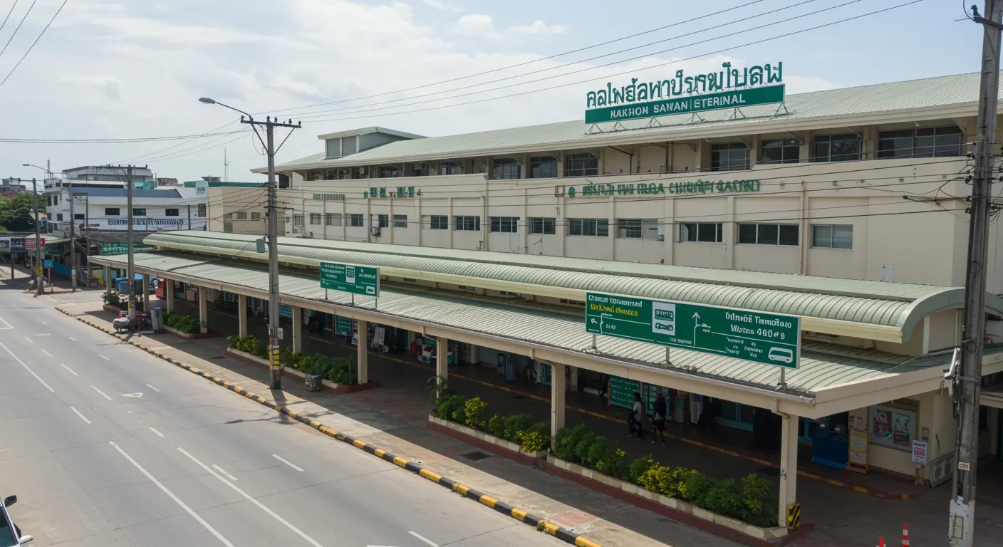 nakhon-sawan Main bus Station - Destination point for bangkok to nakhon-sawan route
