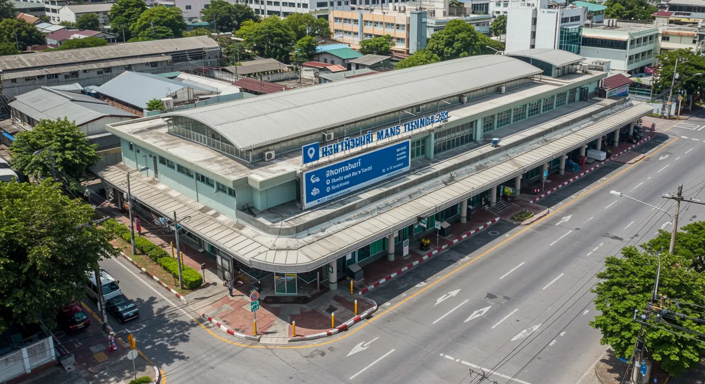 nonthaburi Main bus Station - Destination point for bangkok to nonthaburi route