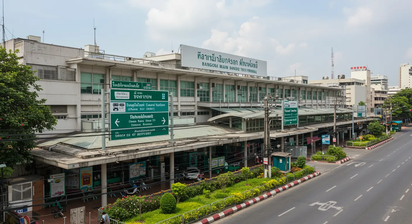bangkok Main bus Station - Origin point for bangkok to nonthaburi route