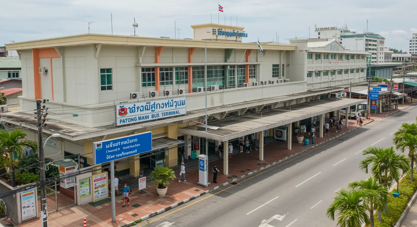 patong Main bus Station - Destination point for bangkok to patong route