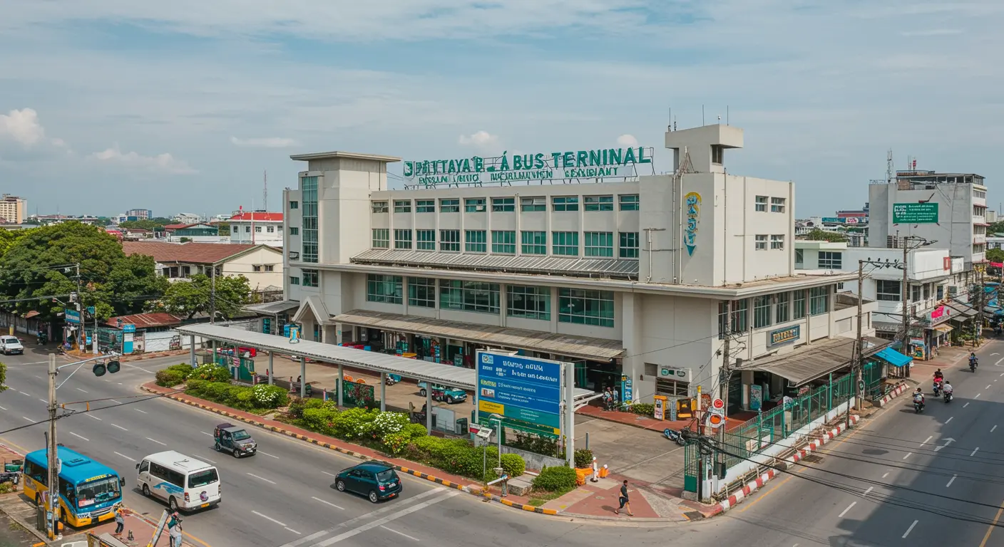 pattaya Main bus Station - Destination point for bangkok to pattaya route