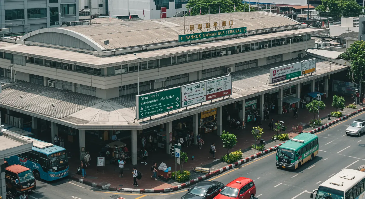 bangkok Main bus Station - Origin point for bangkok to phatthalung route