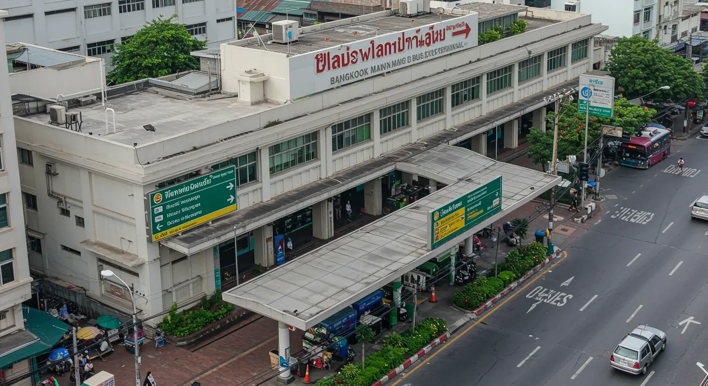 bangkok Main bus Station - Origin point for bangkok to phetchaburi route