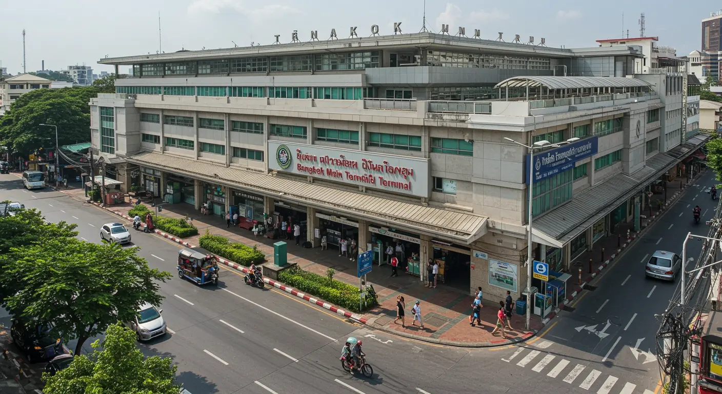 bangkok Main bus Station - Origin point for bangkok to pran-buri route