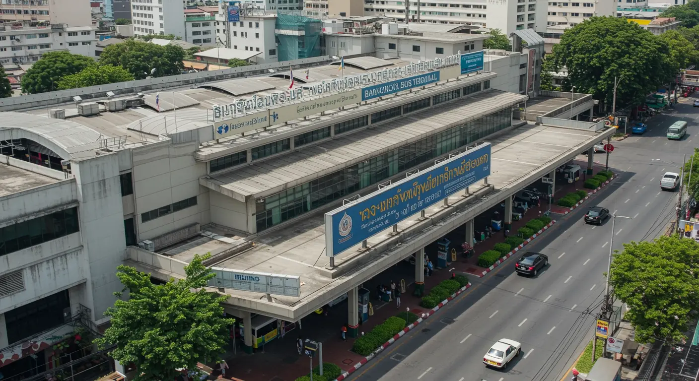 bangkok Main bus Station - Origin point for bangkok to railay-beach route