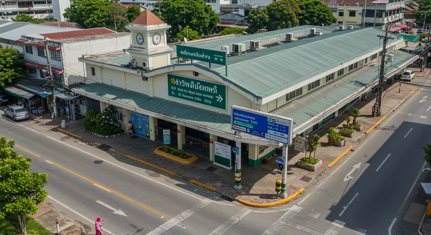 ranong Main bus Station - Destination point for bangkok to ranong route