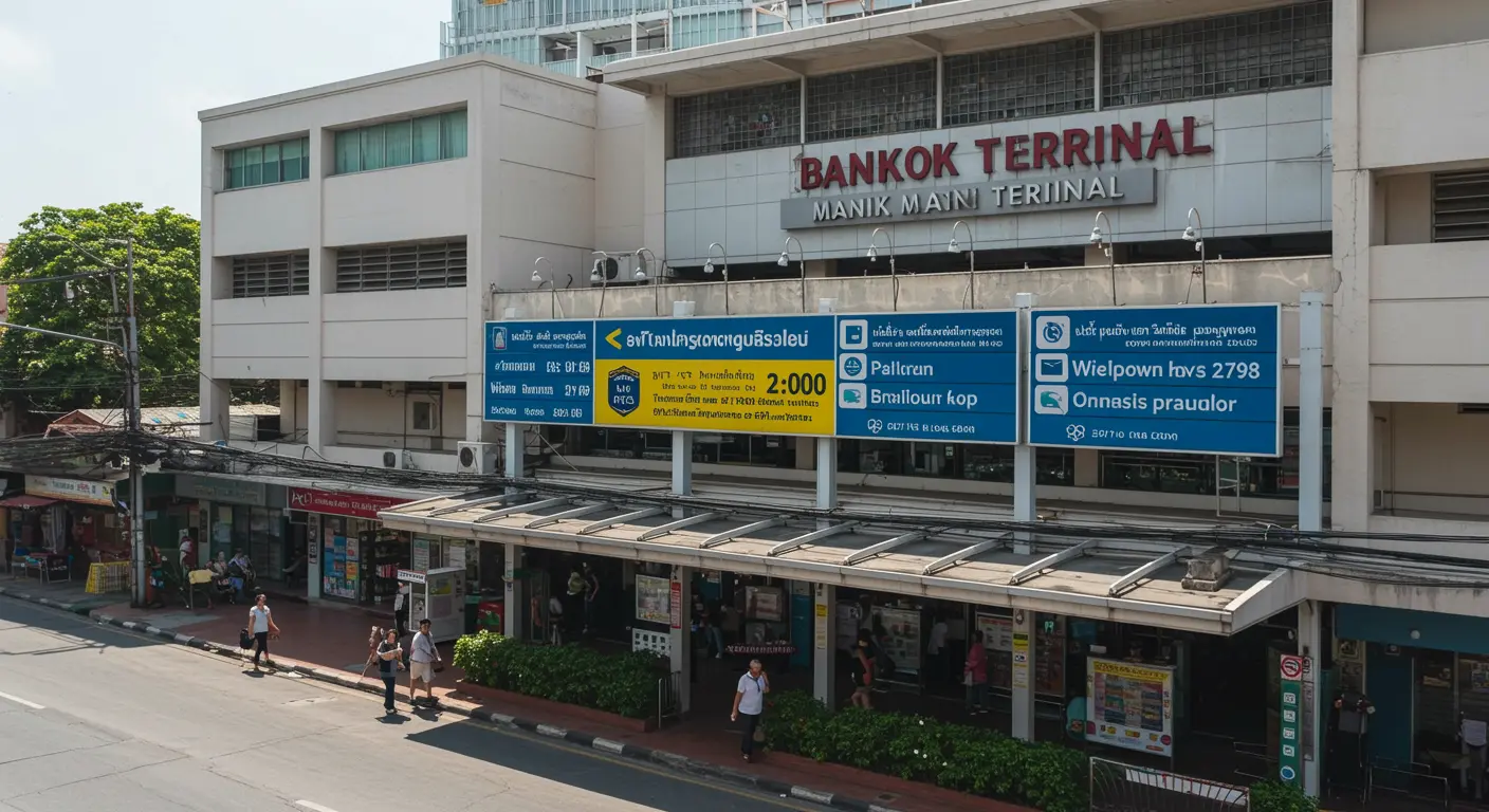 bangkok Main bus Station - Origin point for bangkok to ranong route