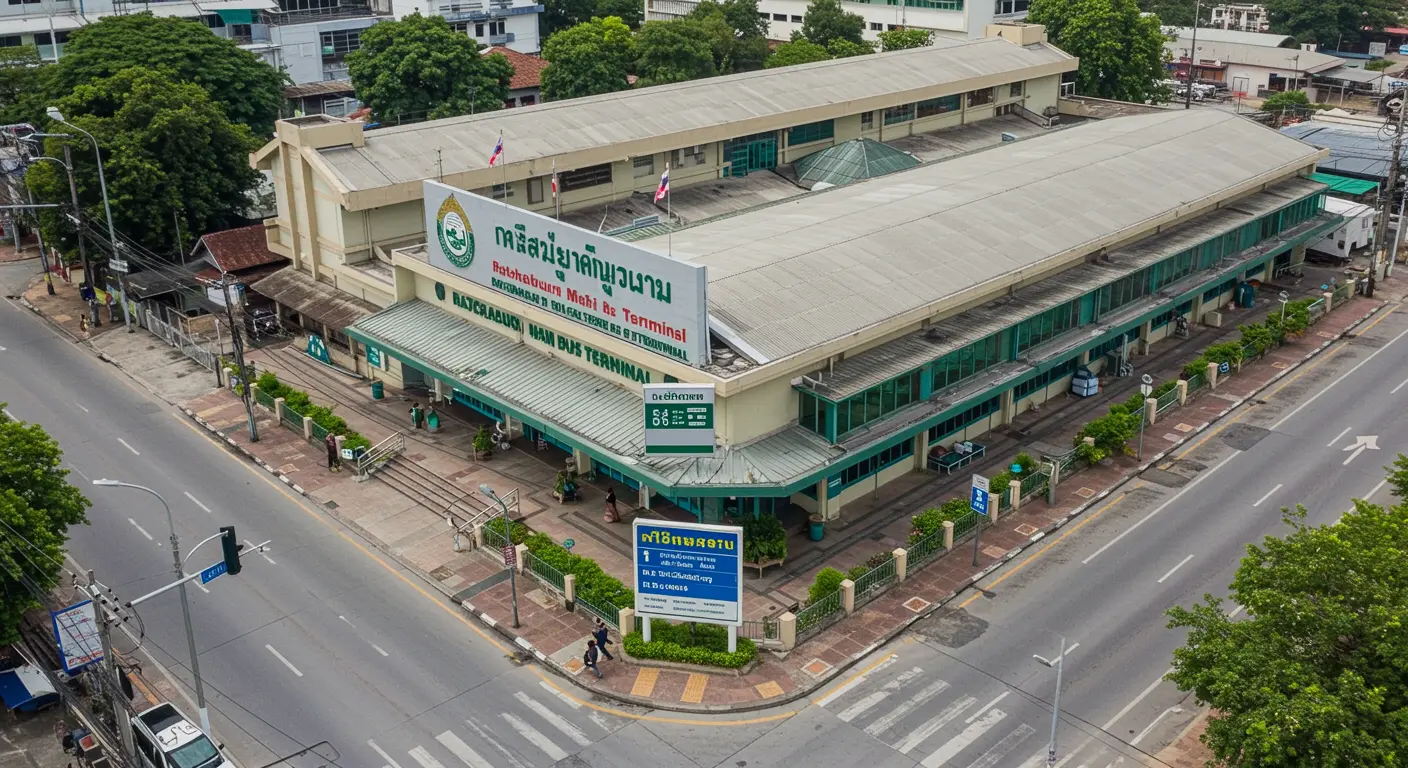 ratchaburi Main bus Station - Destination point for bangkok to ratchaburi route