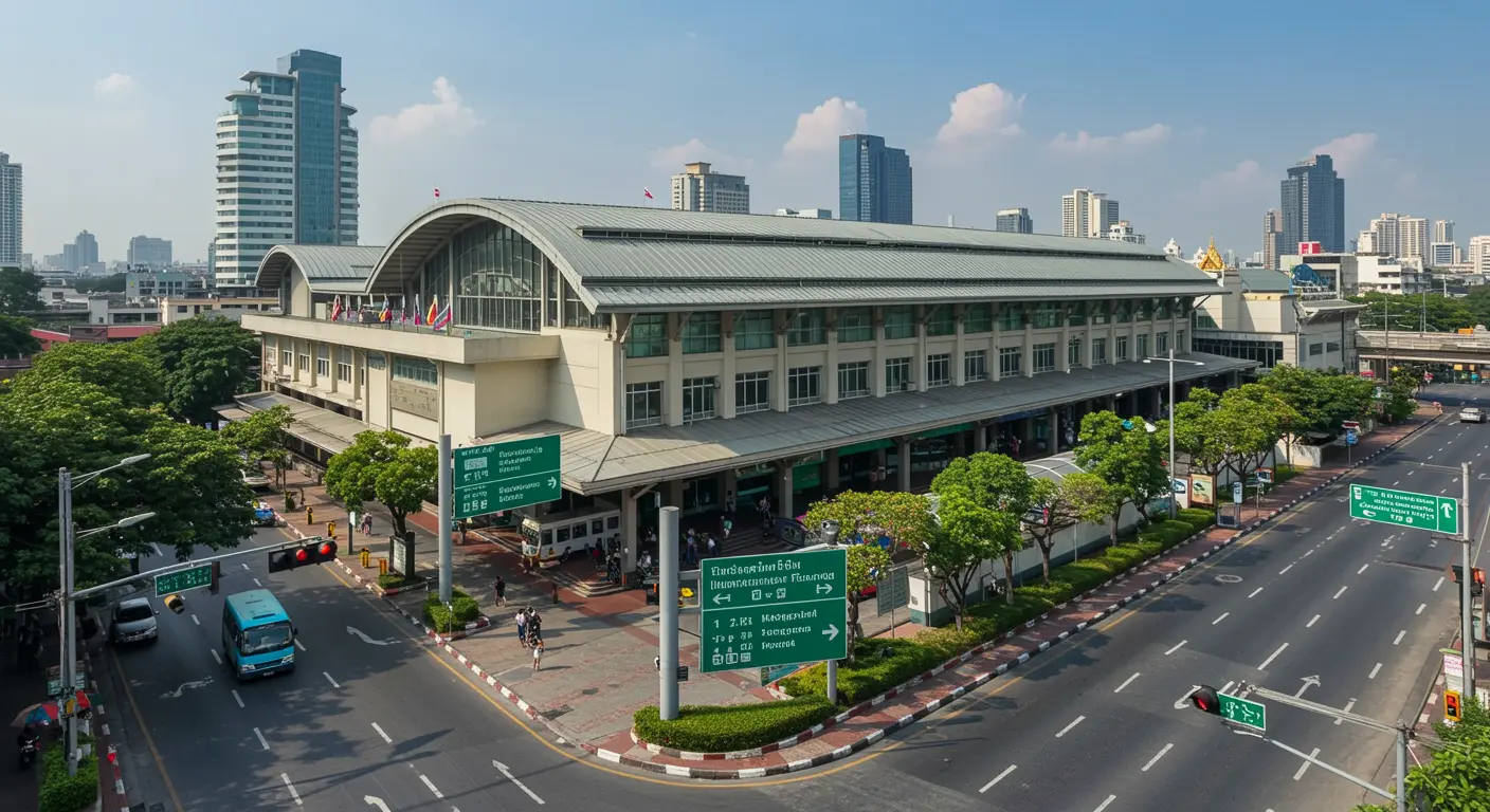bangkok Main bus Station - Origin point for bangkok to rayong route