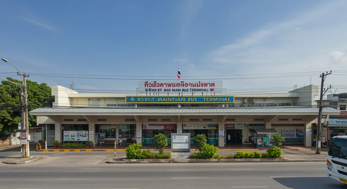 roi-et Main bus Station - Destination point for bangkok to roi-et route