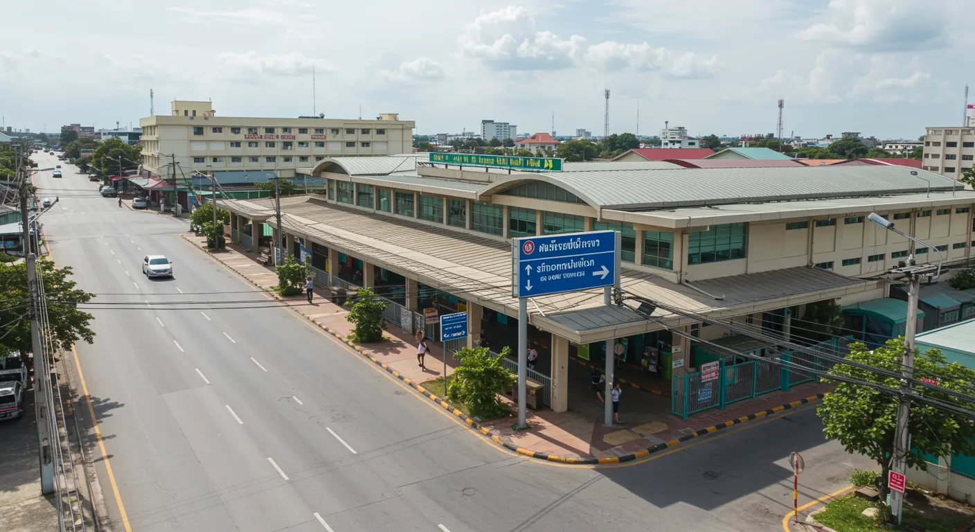 sakon-nakhon Main bus Station - Destination point for bangkok to sakon-nakhon route