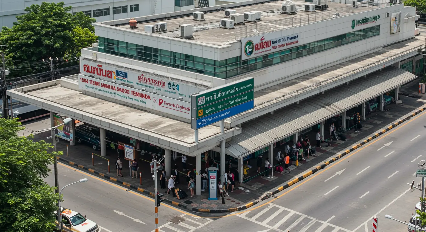 bangkok Main bus Station - Origin point for bangkok to sattahip route