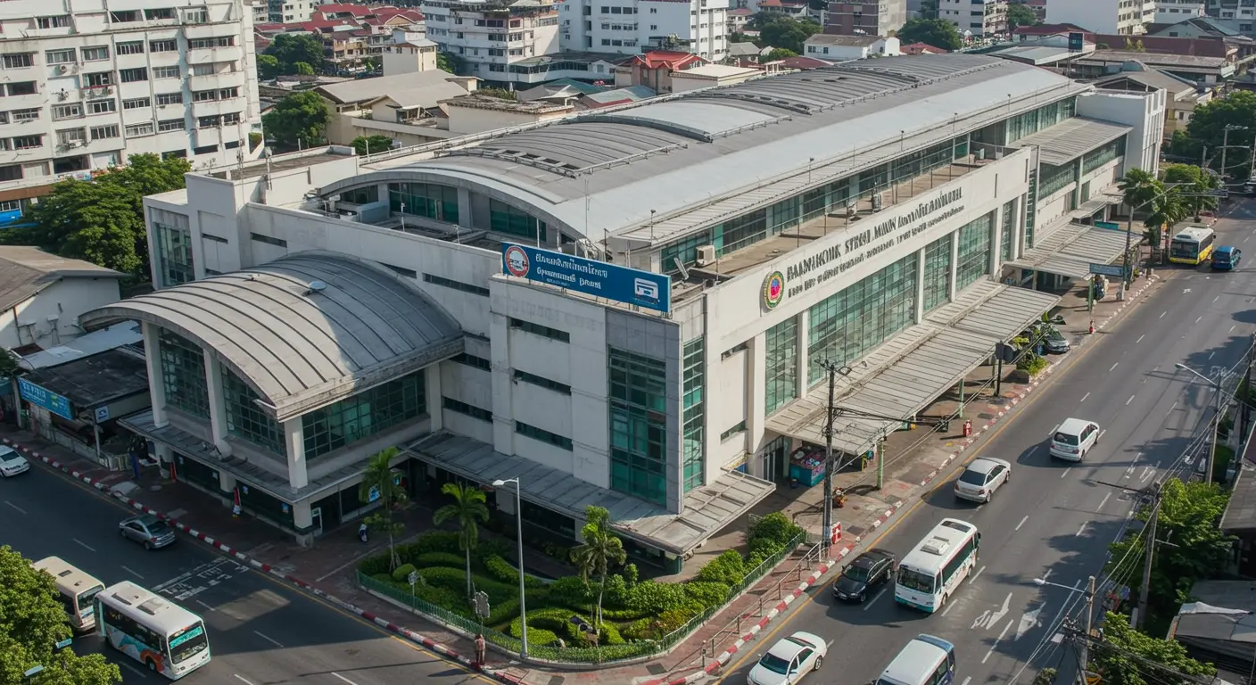 bangkok Main bus Station - Origin point for bangkok to sichon-nakhon-si-thammarat route