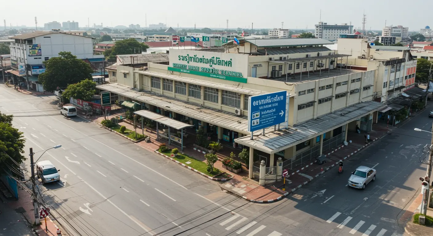 sisaket Main bus Station - Destination point for bangkok to sisaket route