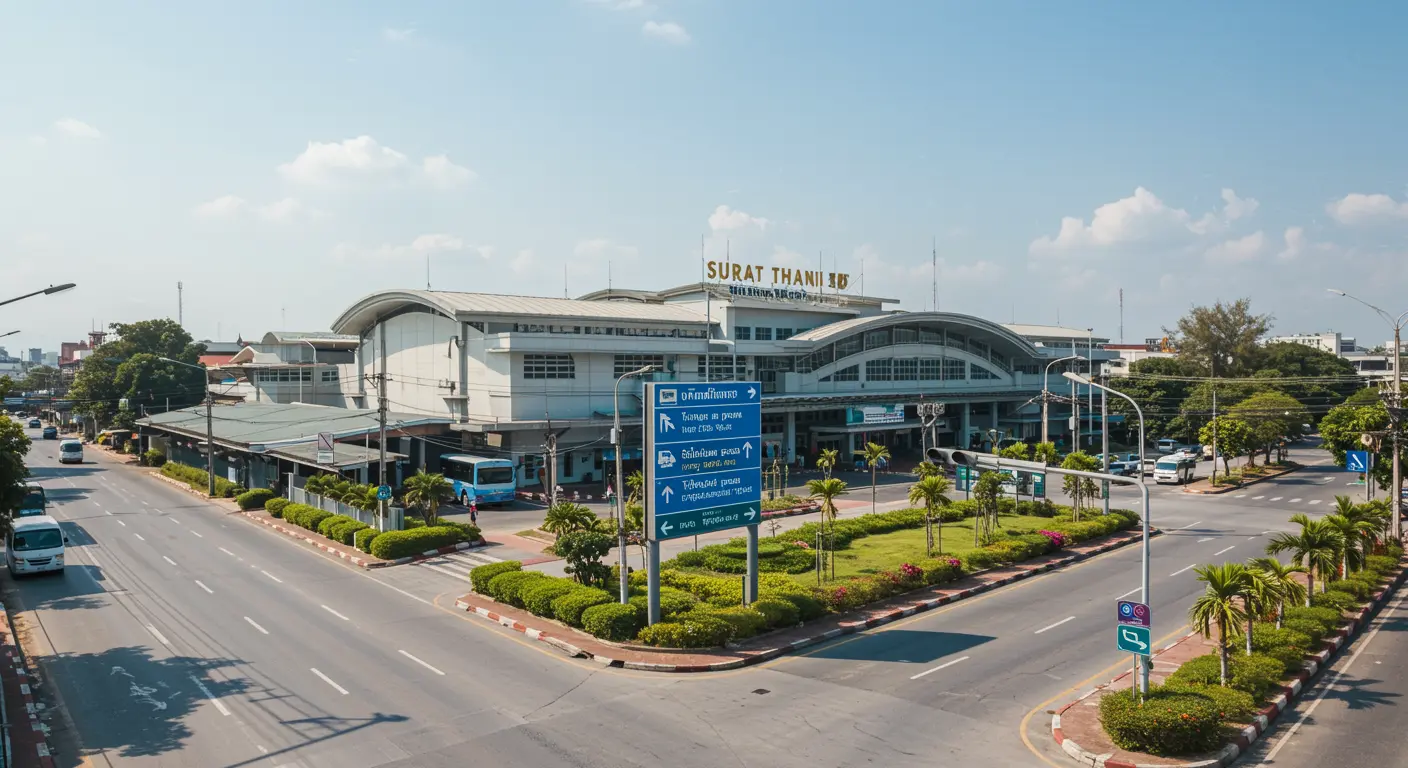 suratthani Main bus Station - Destination point for bangkok to suratthani route