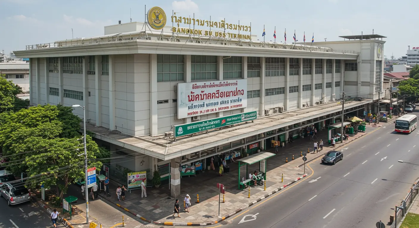 bangkok Main bus Station - Origin point for bangkok to suratthani route