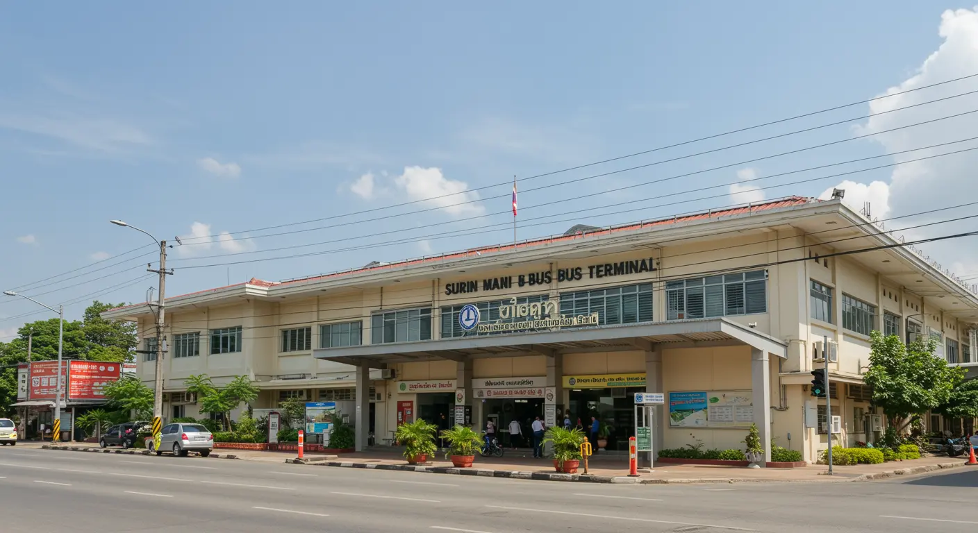 surin Main bus Station - Destination point for bangkok to surin route