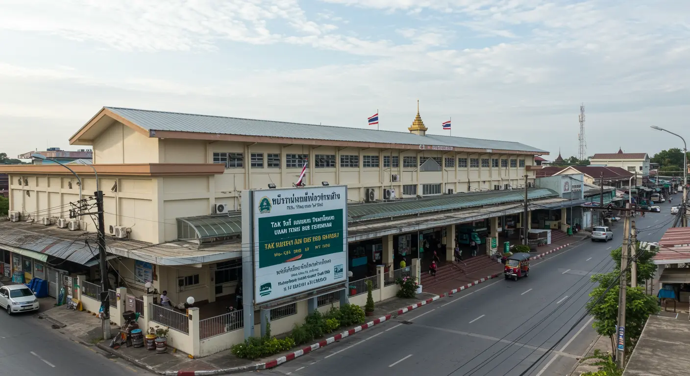 tak Main bus Station - Destination point for bangkok to tak route