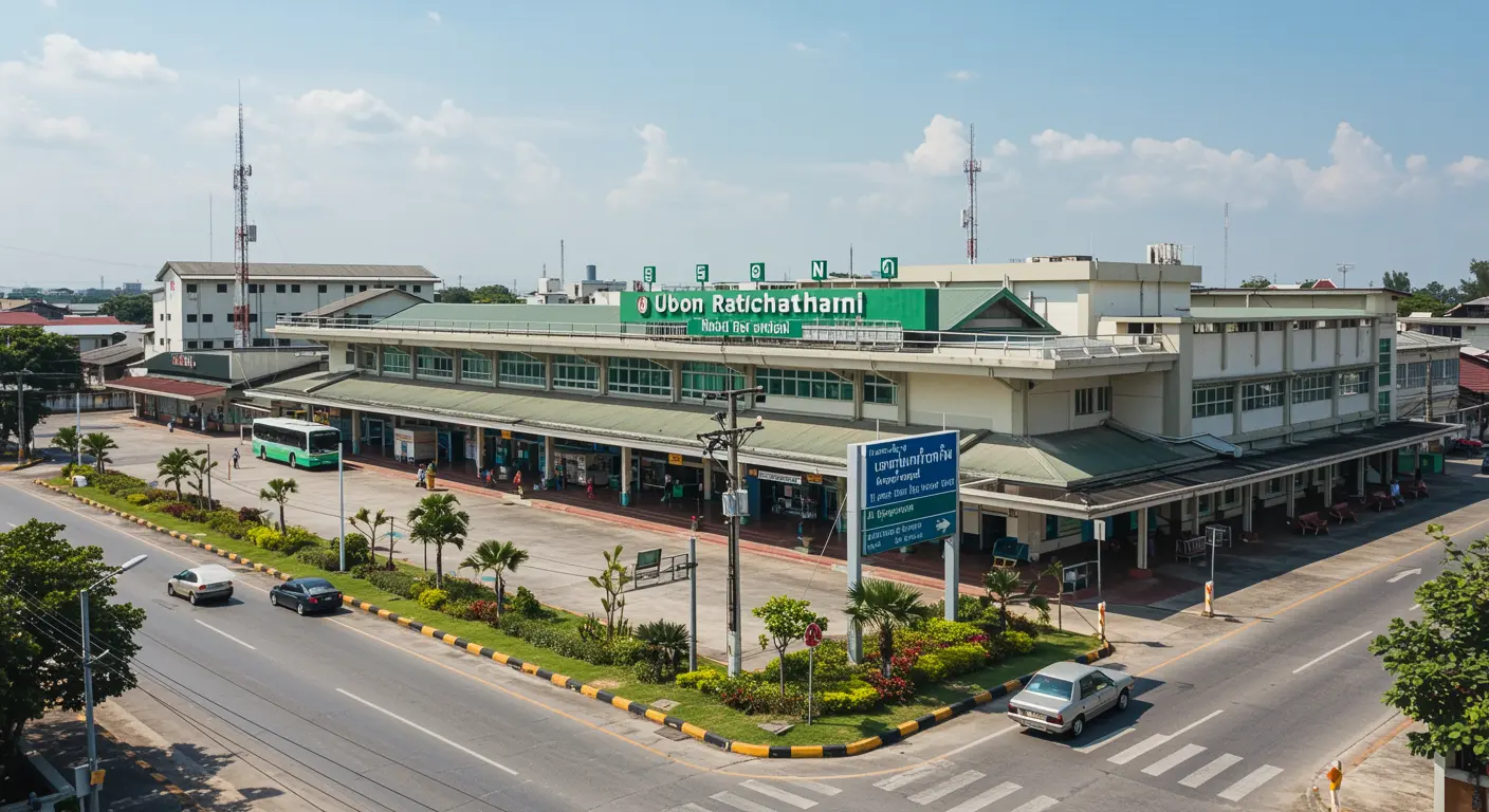ubon-ratchathani Main bus Station - Destination point for bangkok to ubon-ratchathani route