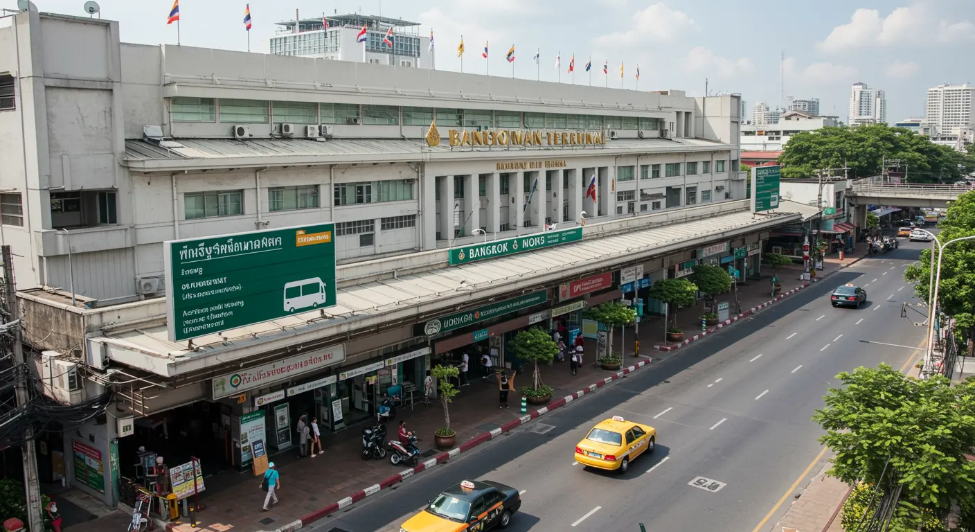 bangkok Main bus Station - Origin point for bangkok to ubon-ratchathani route