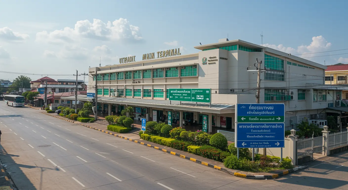uttaradit Main bus Station - Destination point for bangkok to uttaradit route