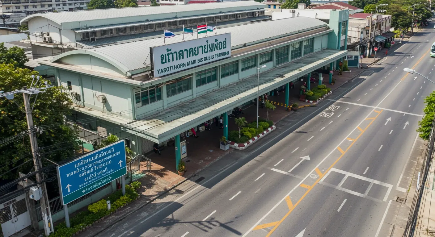 yasothorn Main bus Station - Destination point for bangkok to yasothorn route
