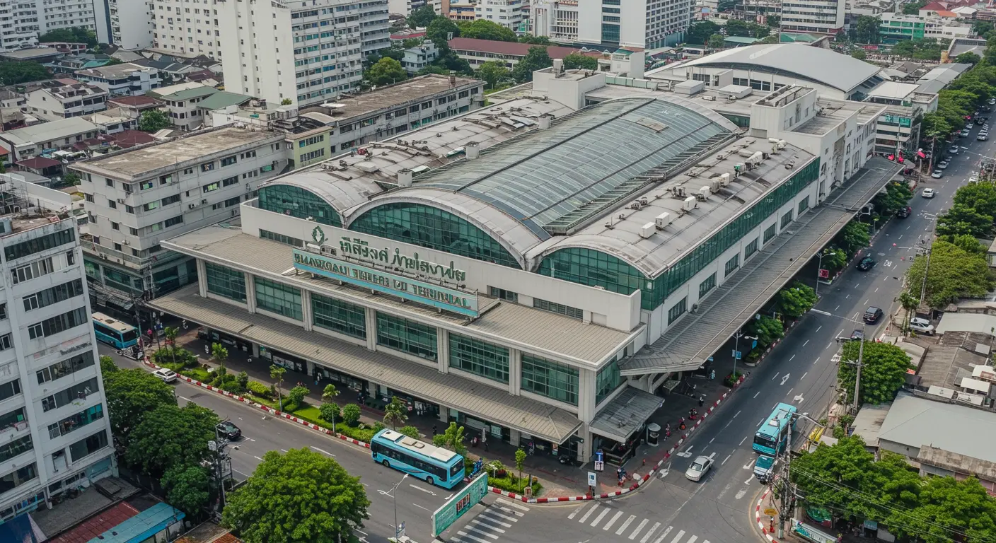 bangkok Main bus Station - Origin point for bangkok to yasothorn route