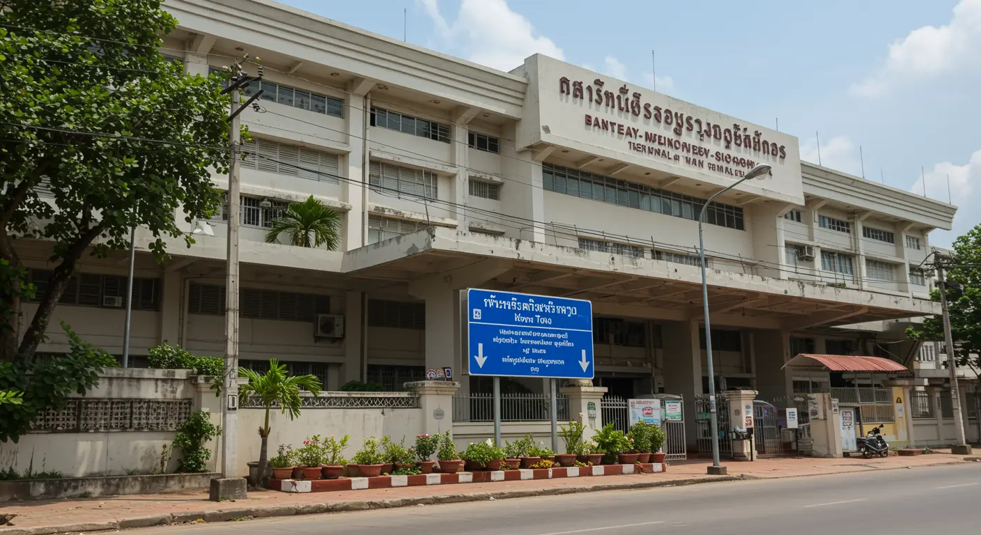 banteay-meanchey-sisophon Main bus Station - Destination point for bangkok to banteay-meanchey-sisophon route